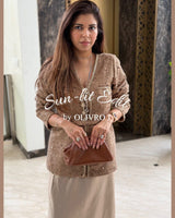 Brown Clutch Bag - The Warm Neutral